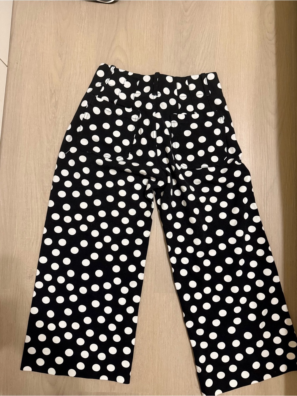 Anthropologie Maeve Polka Dot Colette
Cropped Wide-Leg Ponte Pants - Picture 4 of 5